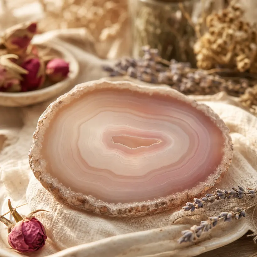 Agate crystal