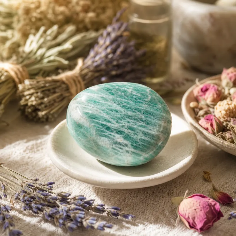 Amazonite crystal