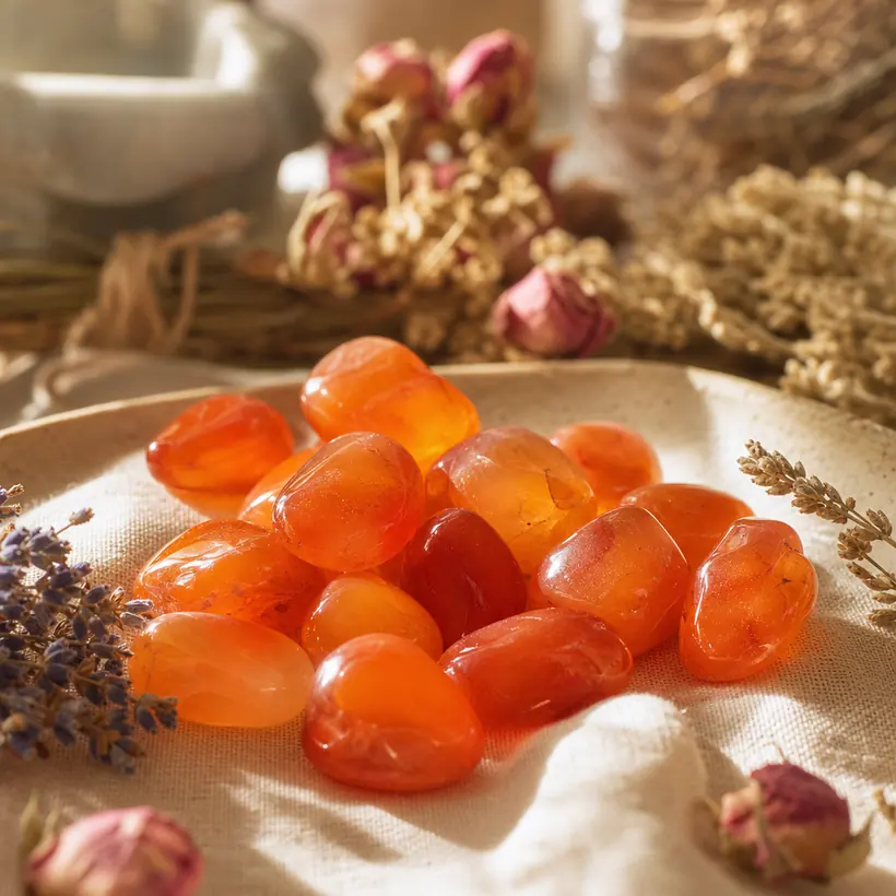 Carnelian crystal