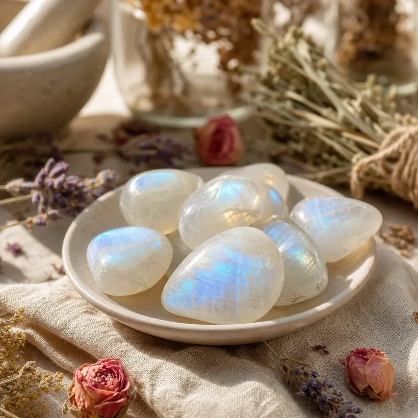 Moonstone crystal