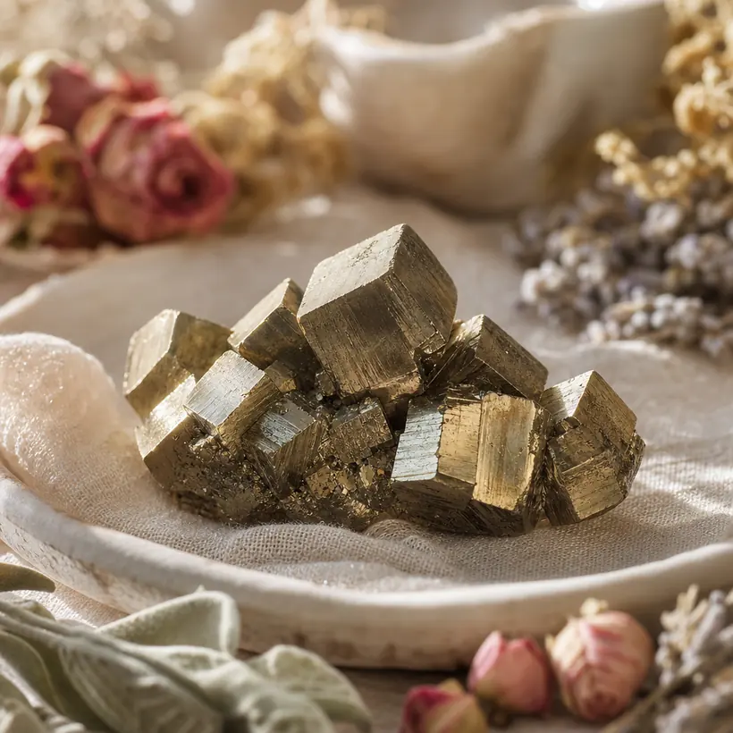 Pyrite crystal