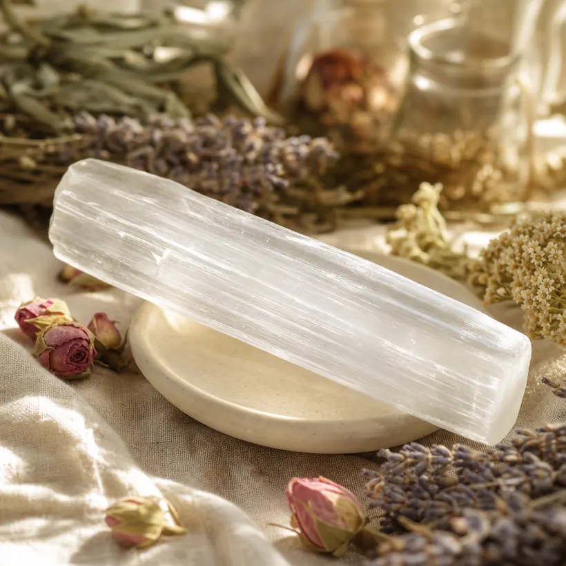 Selenite crystal