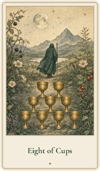 Eight of Cups tarot card