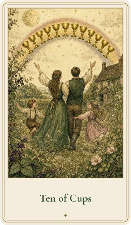 Ten of Cups tarot card
