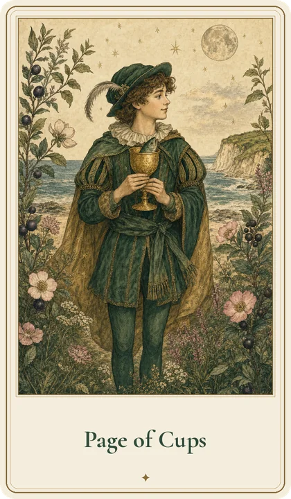 Page of Cups tarot card