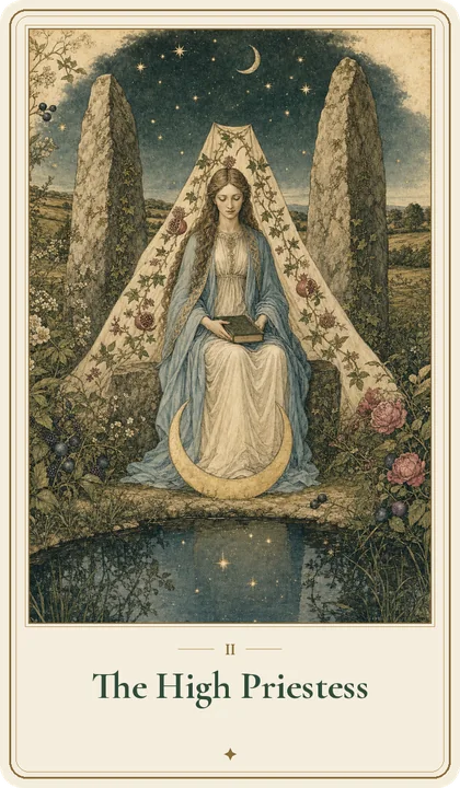 The High Priestess tarot card