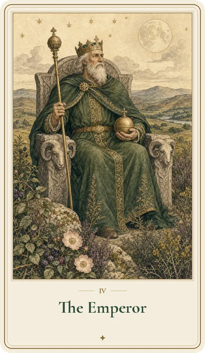 The Emperor tarot card