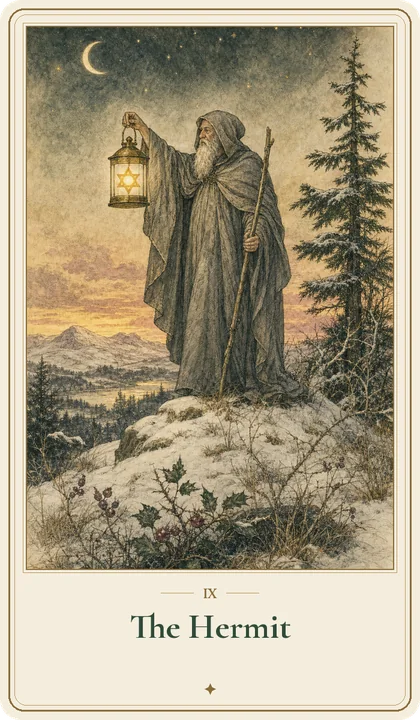 The Hermit tarot card