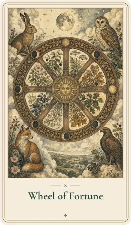 Wheel of Fortune tarot card