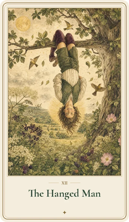 The Hanged Man tarot card