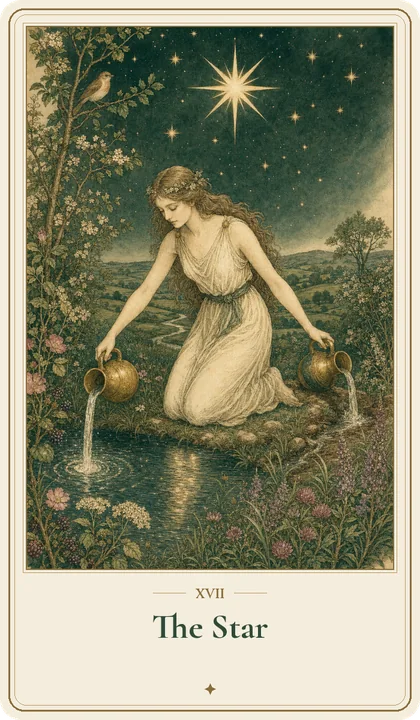 The Star tarot card