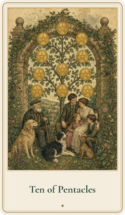 Ten of Pentacles tarot card