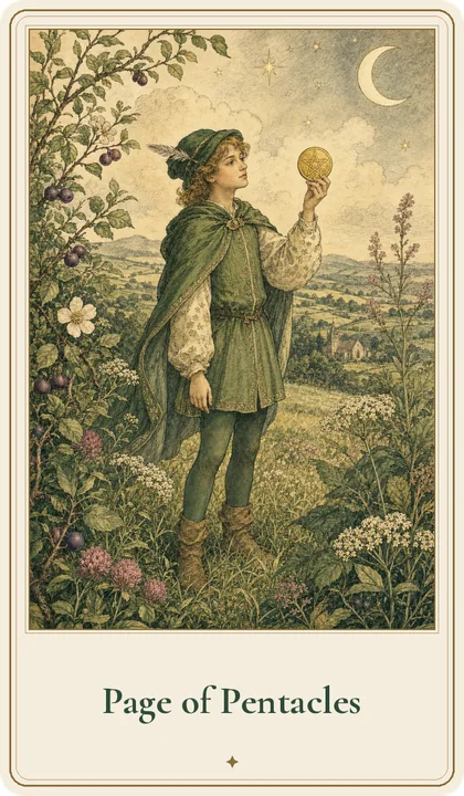 Page of Pentacles tarot card