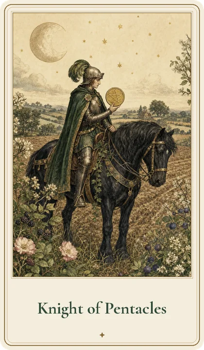 Knight of Pentacles tarot card