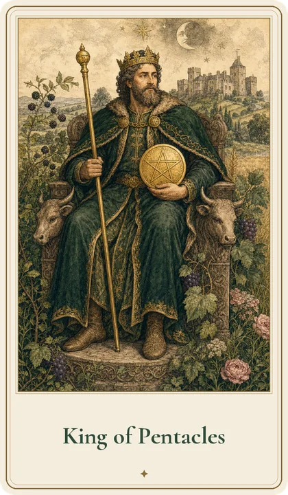 King of Pentacles tarot card
