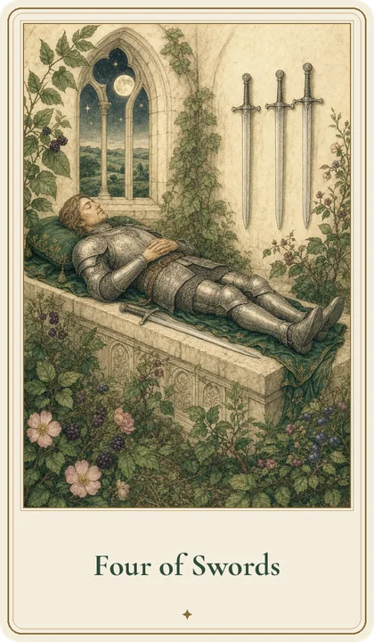 Four of Swords tarot card