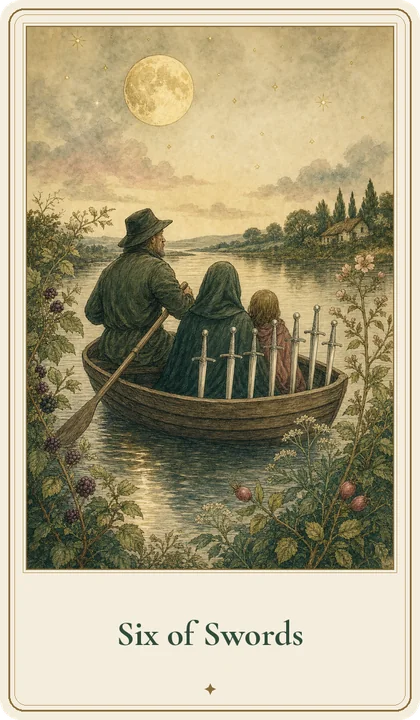 Six of Swords tarot card