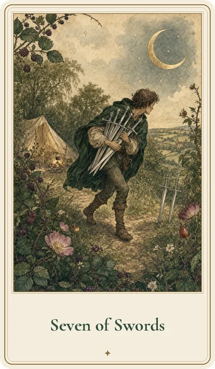 Seven of Swords tarot card