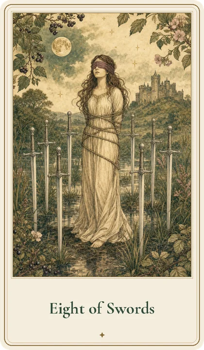 Eight of Swords tarot card