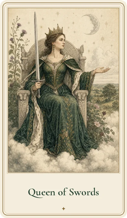 Queen of Swords tarot card