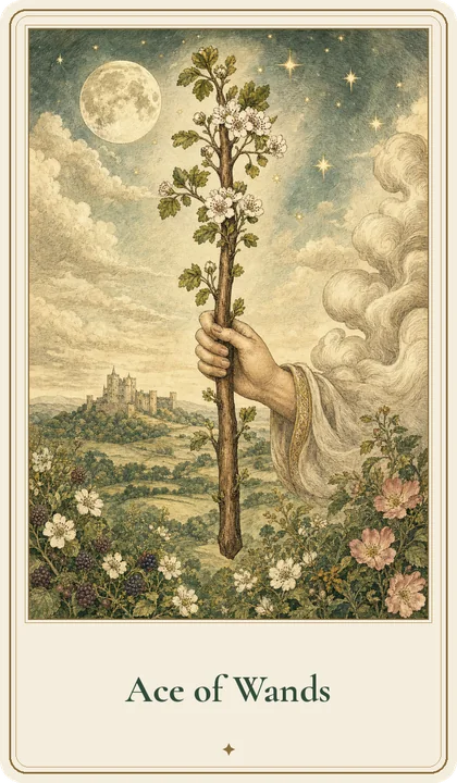 Ace of Wands tarot card