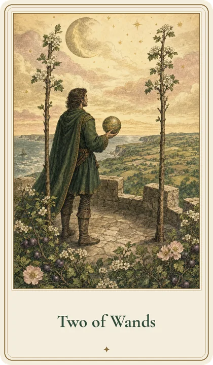 Two of Wands tarot card
