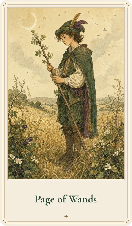 Page of Wands tarot card