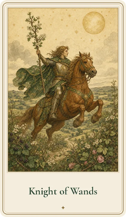 Knight of Wands tarot card