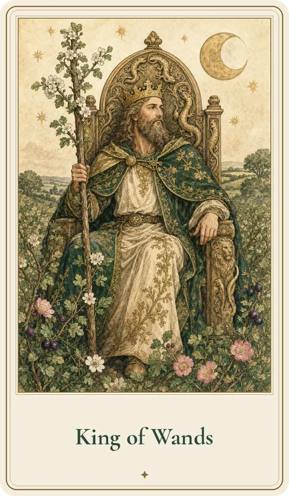 King of Wands tarot card