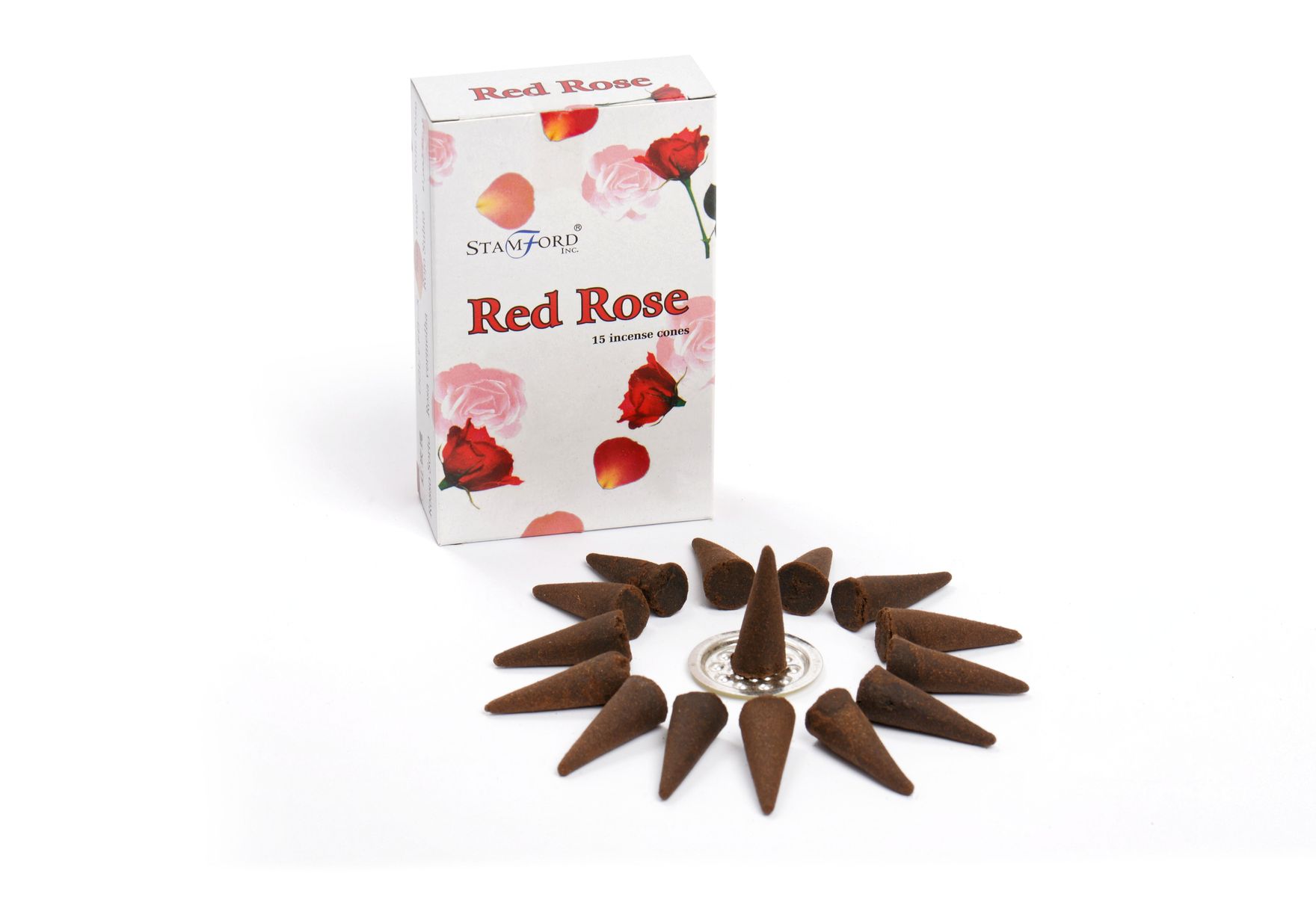 Stamford Premium Incense Cones – Red Rose
