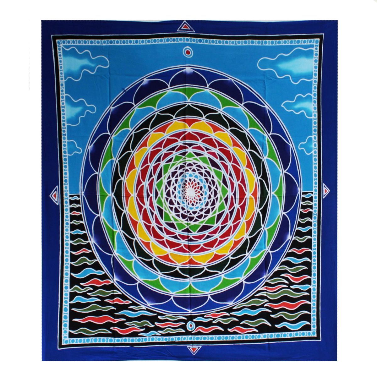 Mandala in the Clouds Batik Wall Hanging – 106 x 93cm