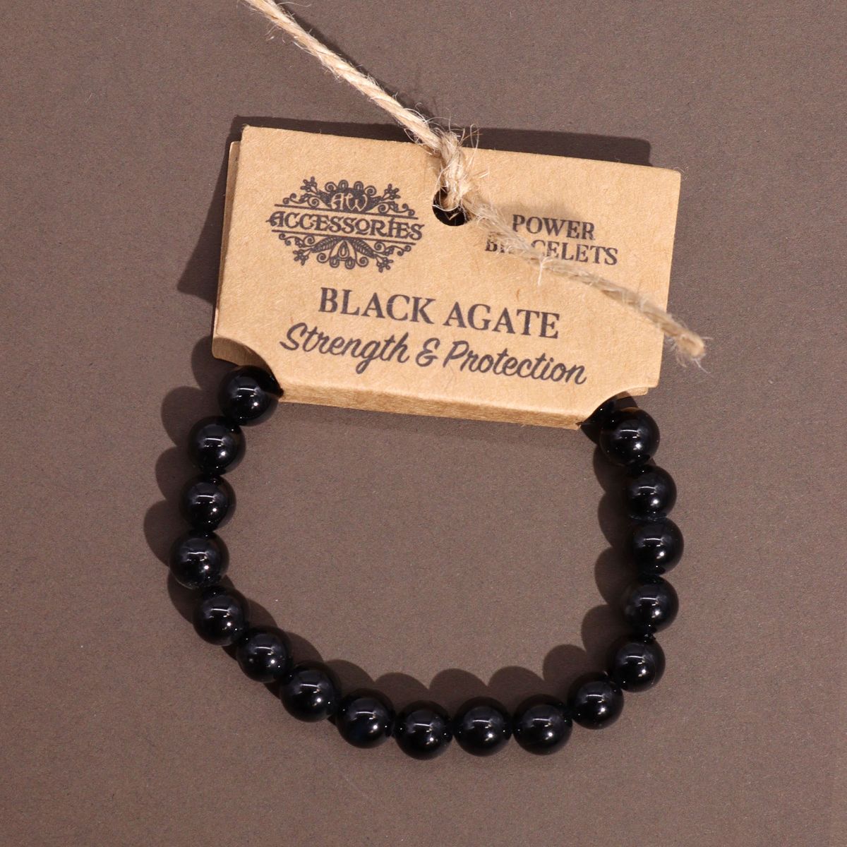 Power Bracelet – Black Agate