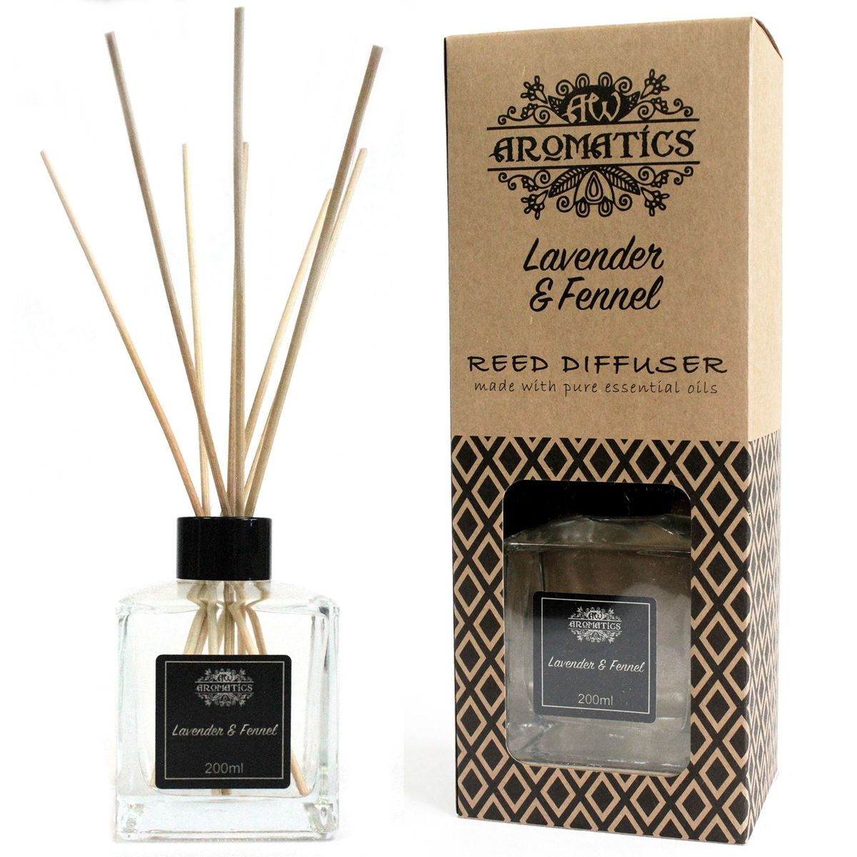 Lavender & Fennel Essential Oil Reed Diffuser – 200ml
