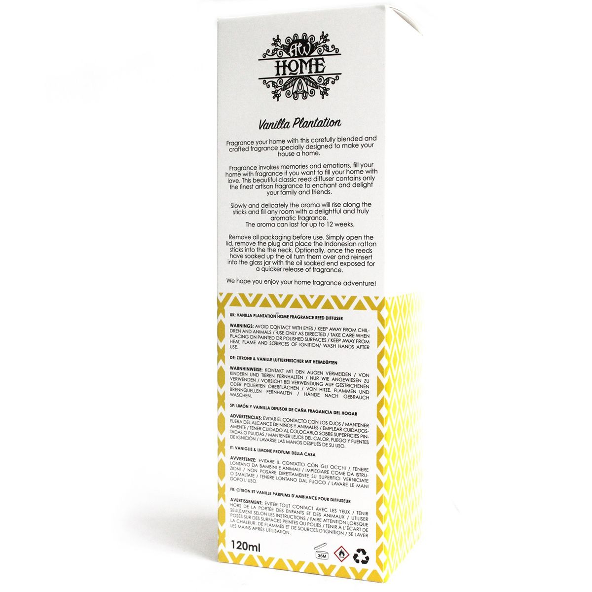 Vanilla Plantation Reed Diffuser – 120ml