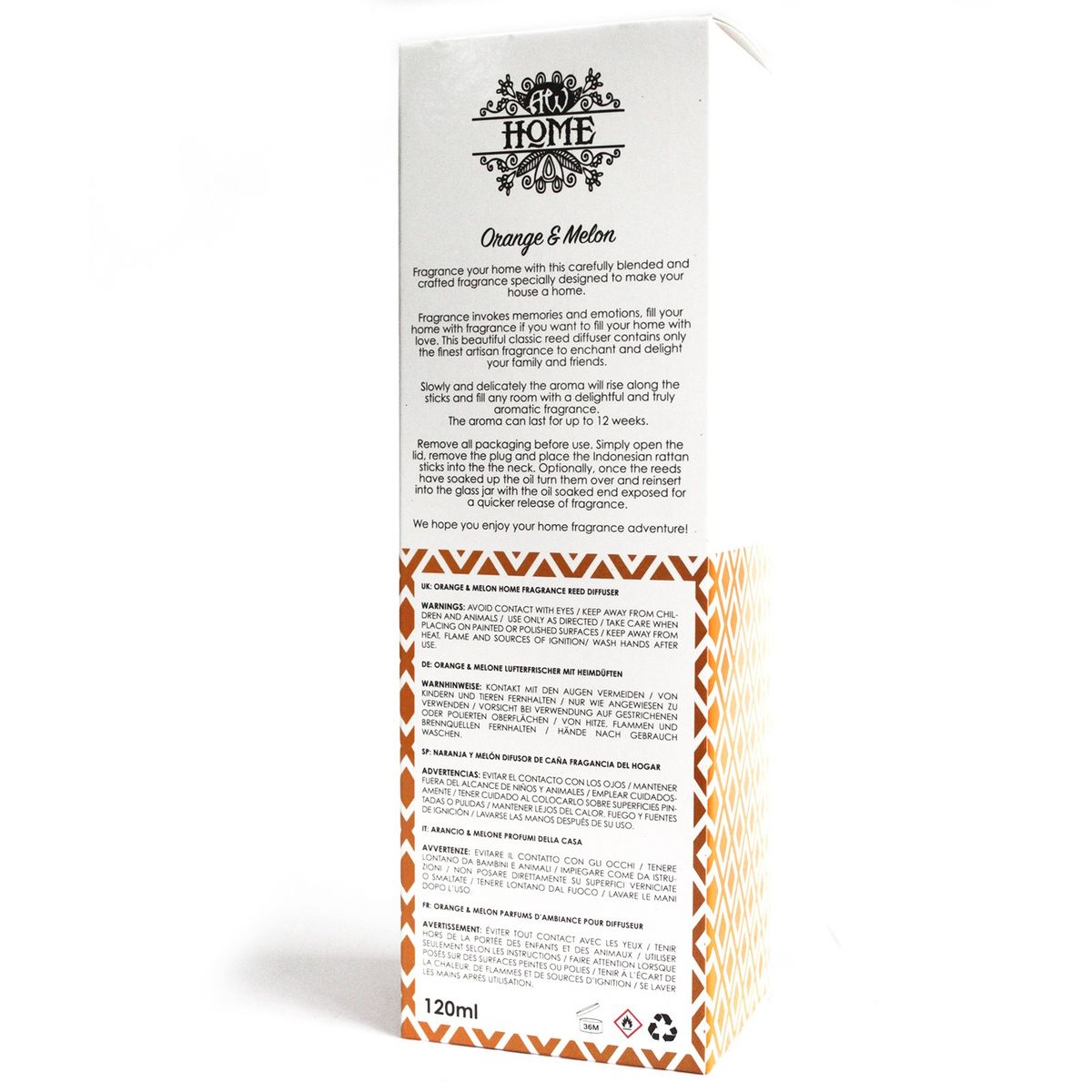 Orange & Melon Reed Diffuser – 120ml