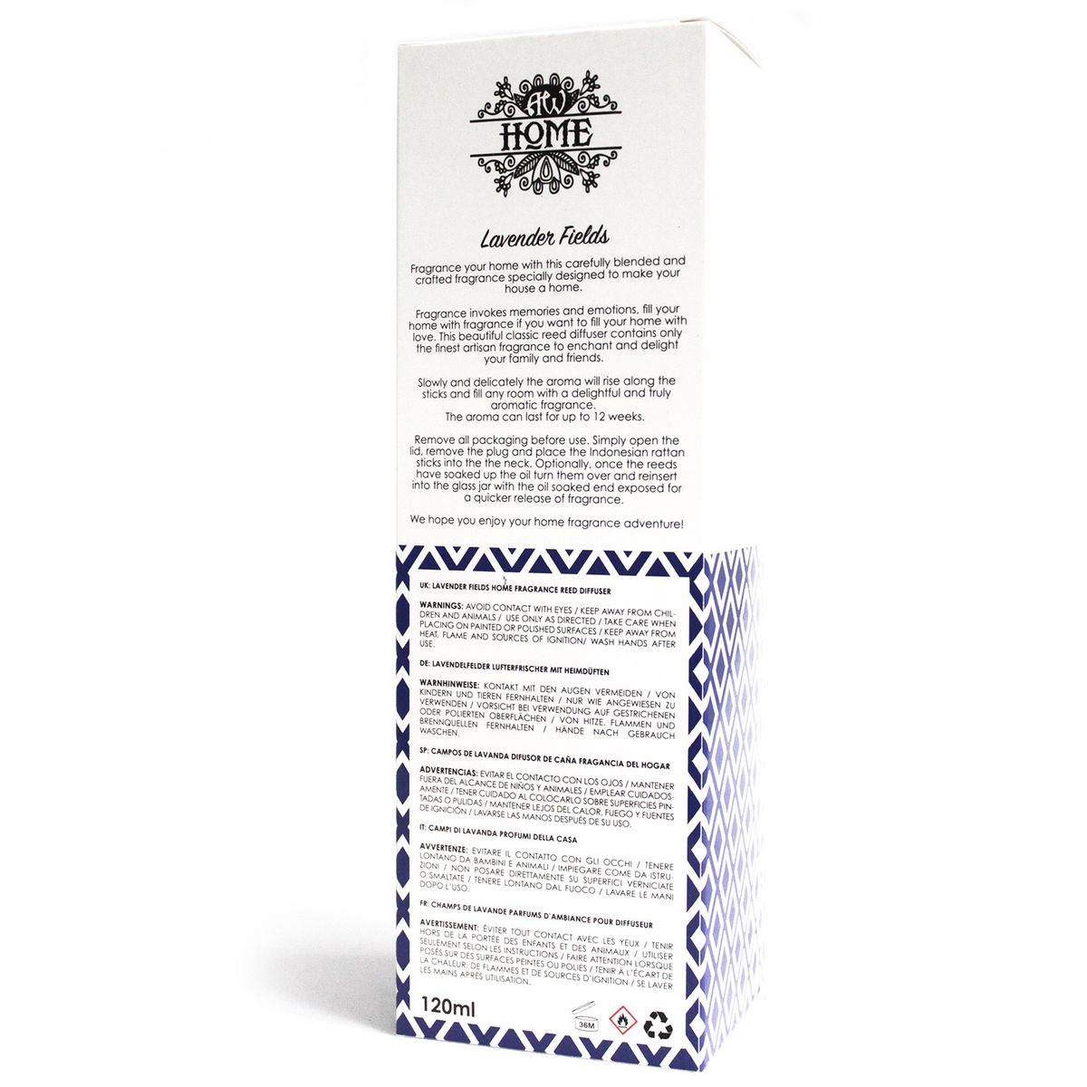 Lavender Fields Reed Diffuser – 120ml