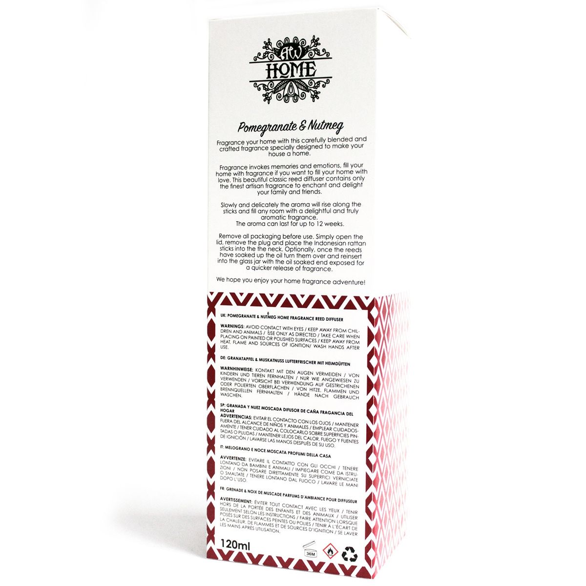 Pomegranate & Nutmeg Reed Diffuser – 120ml