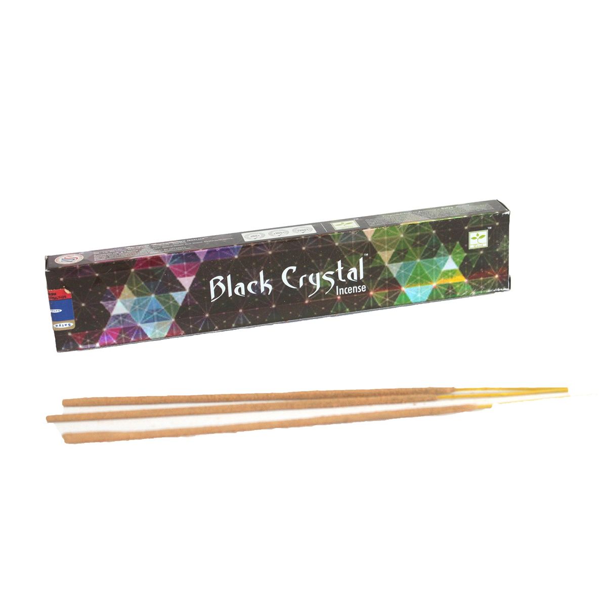 Satya Black Crystal Incense Sticks – 15g