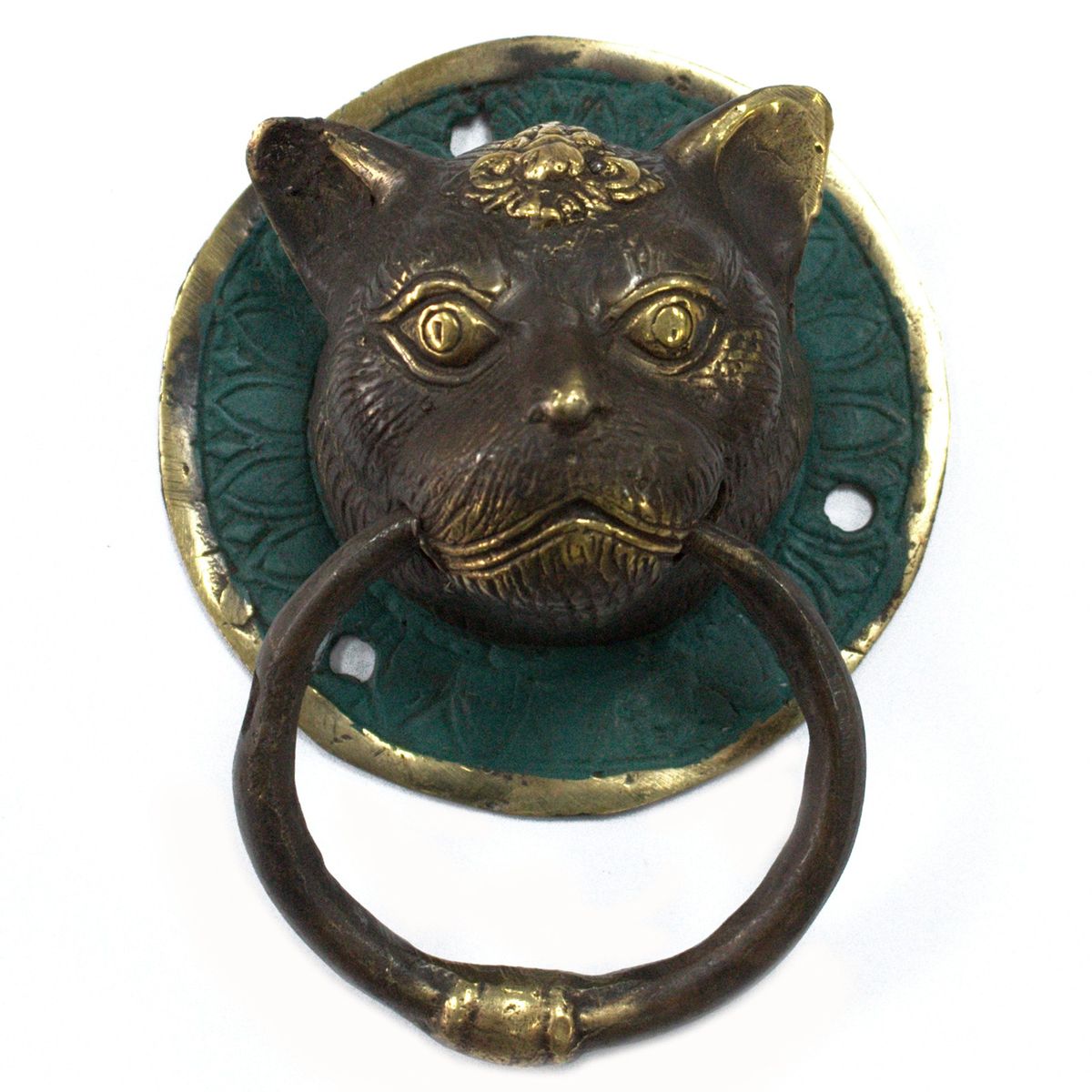 Brass Door Knocker – Cat's Head