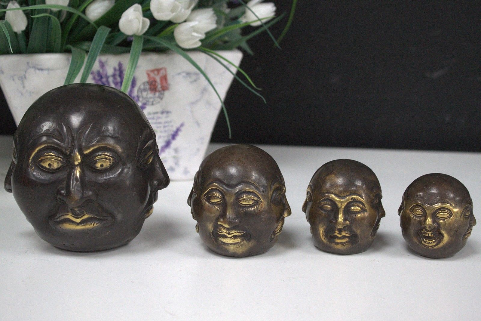 Feng Shui Brass Four Face Buddha – 10cm