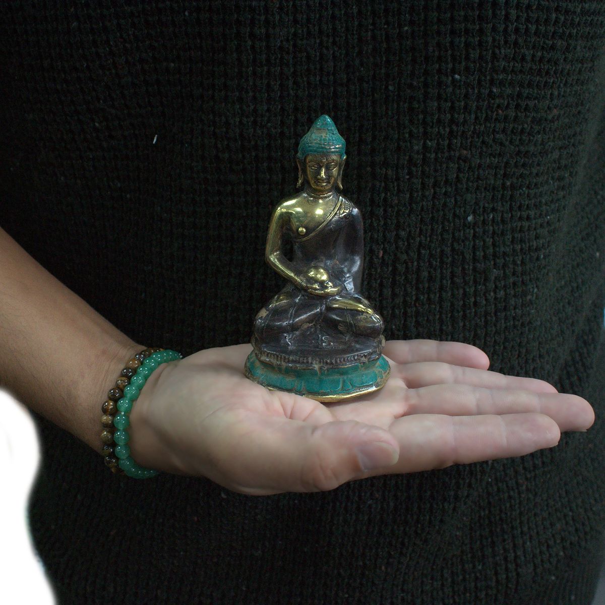 Brass Sitting Buddha – Meditation, Medium