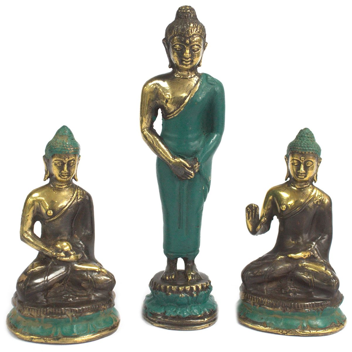 Brass Standing Buddha – Medium