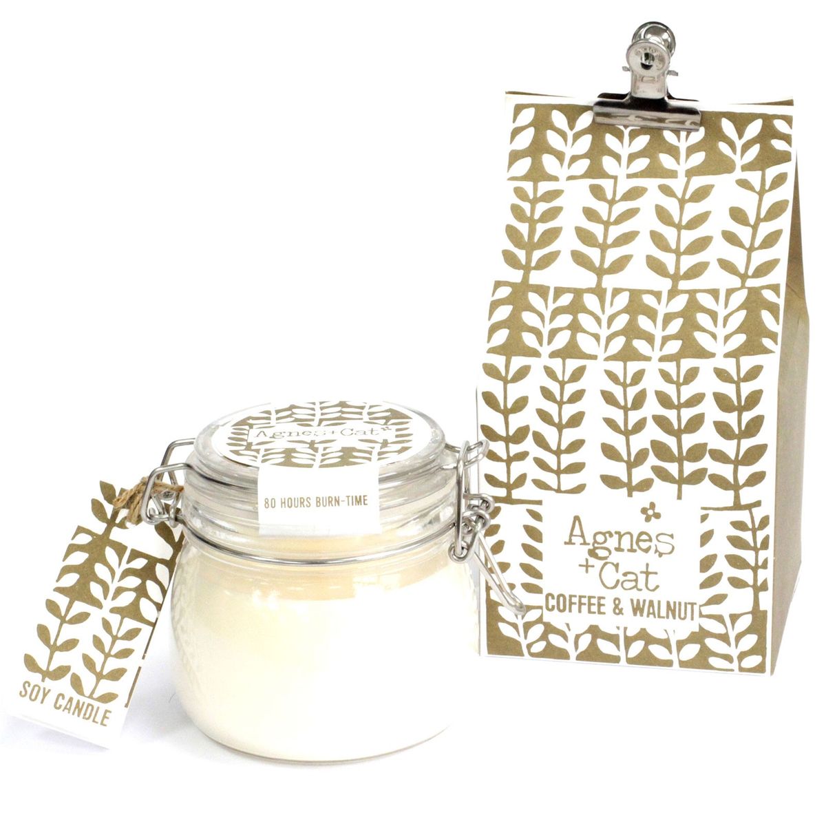 Agnes + Cat Kilner Jar Candle – Coffee & Walnut