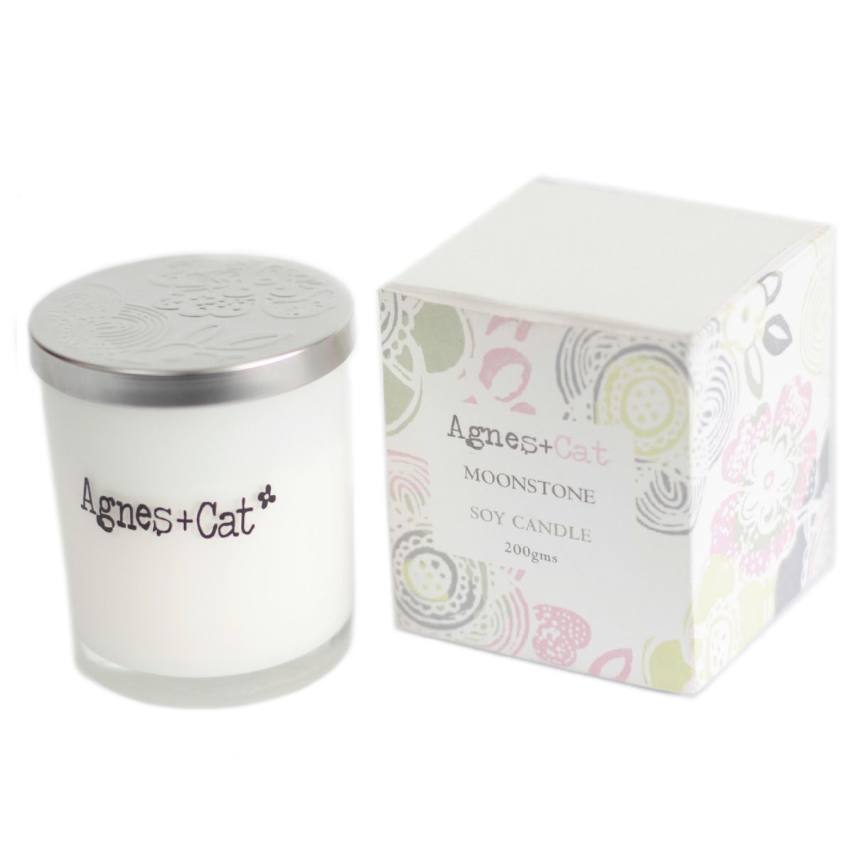 Agnes + Cat Votive Candle – Moonstone