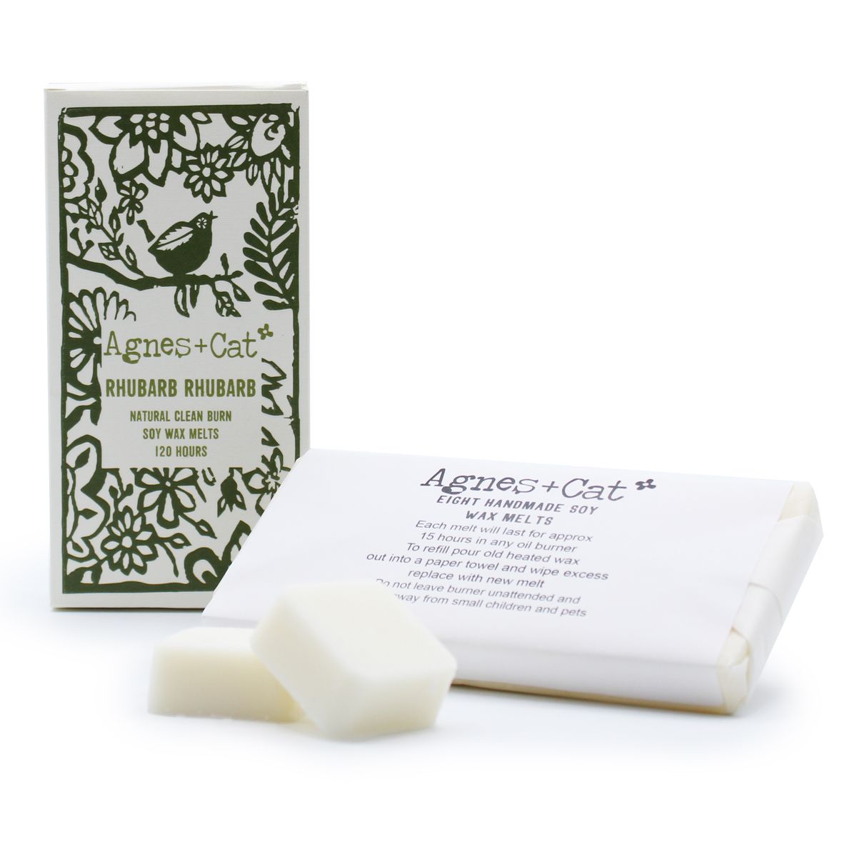 Agnes + Cat Wax Melts – Rhubarb Rhubarb, Box of 8