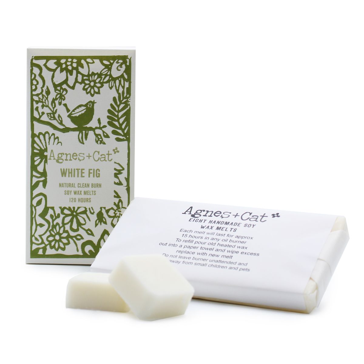 Agnes + Cat Wax Melts – White Fig, Box of 8