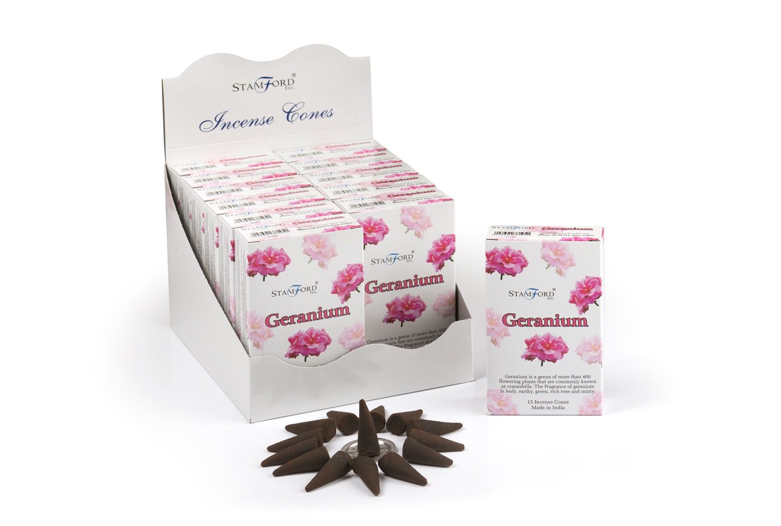 Stamford Geranium Premium Incense Cones