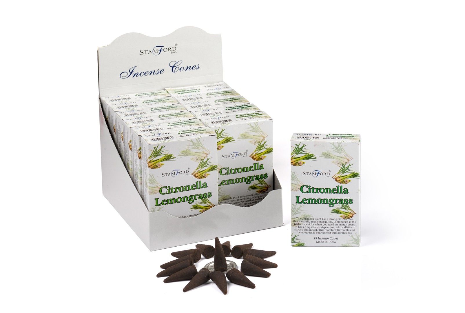 Stamford Incense Cones – Citronella & Lemongrass
