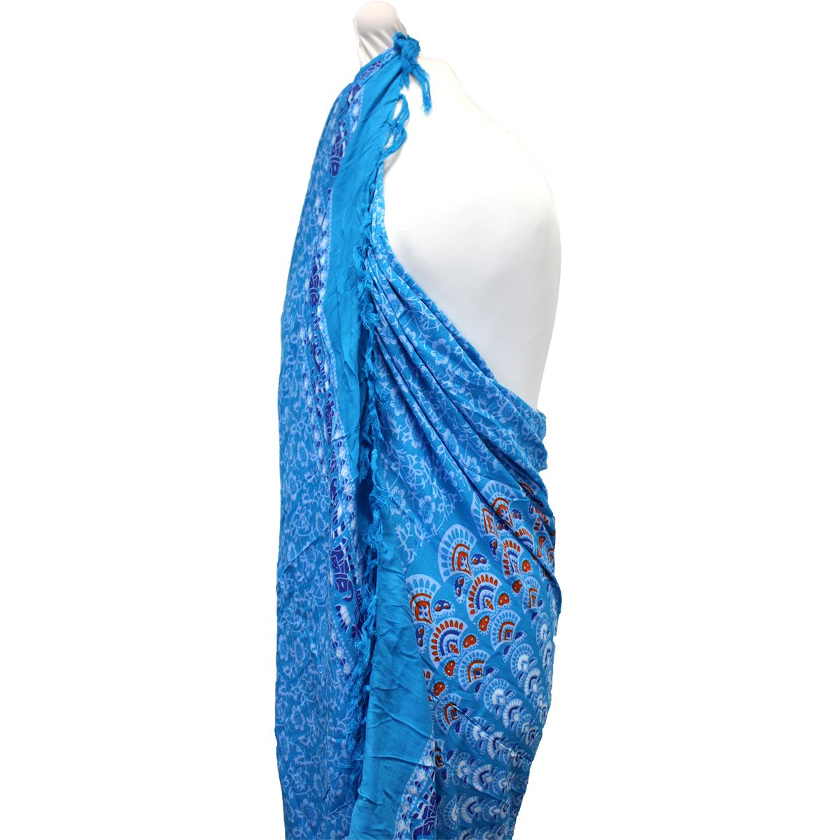 Mandala Sarong – Teal & Orange