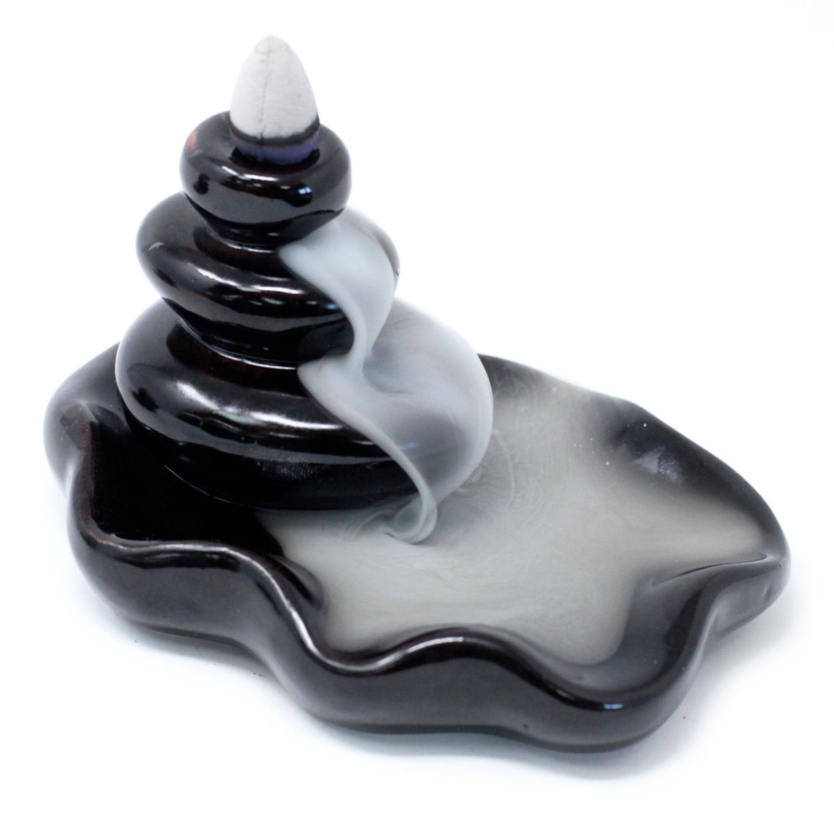 Backflow Incense Burner – Large Pebbles into Pool